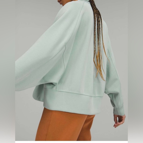 Lululemon Softstreme Dropped Sleeve Wrap - Silver Blue - Picture 3 of 9